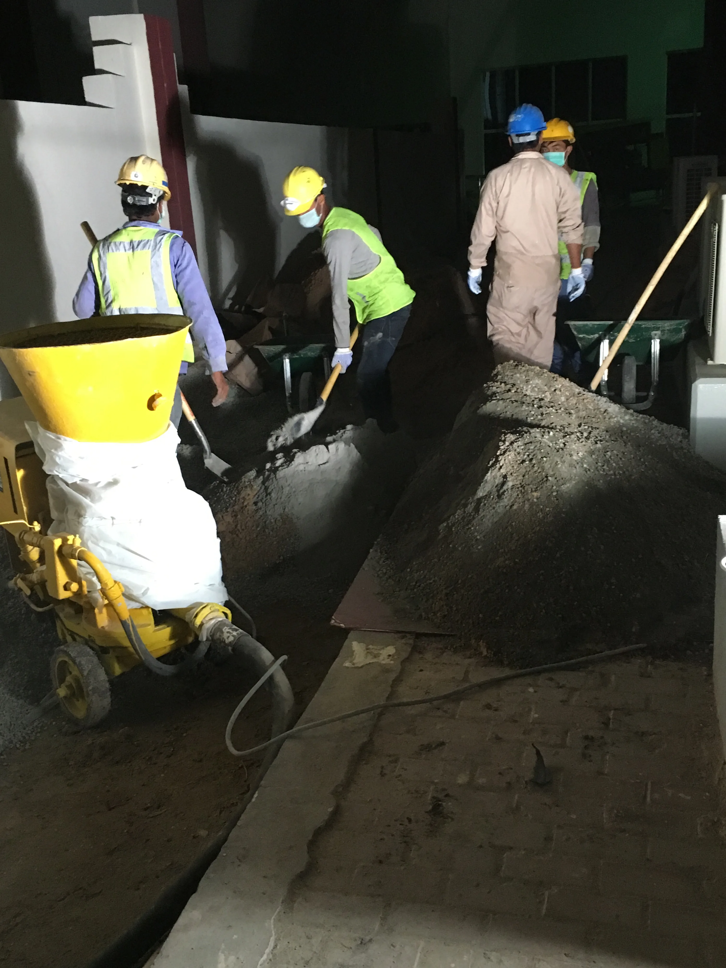 Repairing Ceiling by Shotcrete Application at Sidra Primary School, Qatar Foundation — preserved image 2 of 3