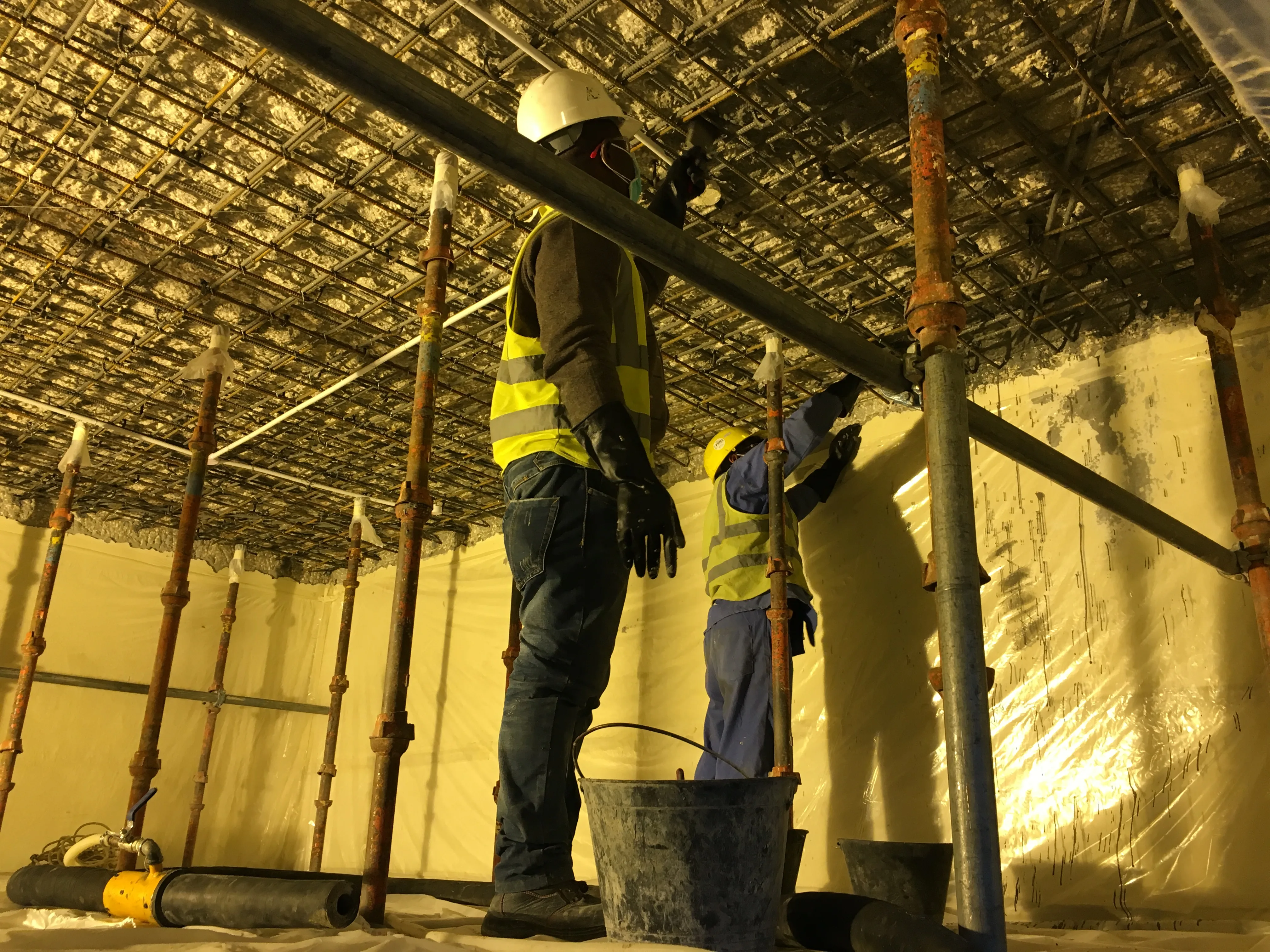 Repairing Ceiling by Shotcrete Application at Sidra Primary School, Qatar Foundation — preserved image 1 of 3