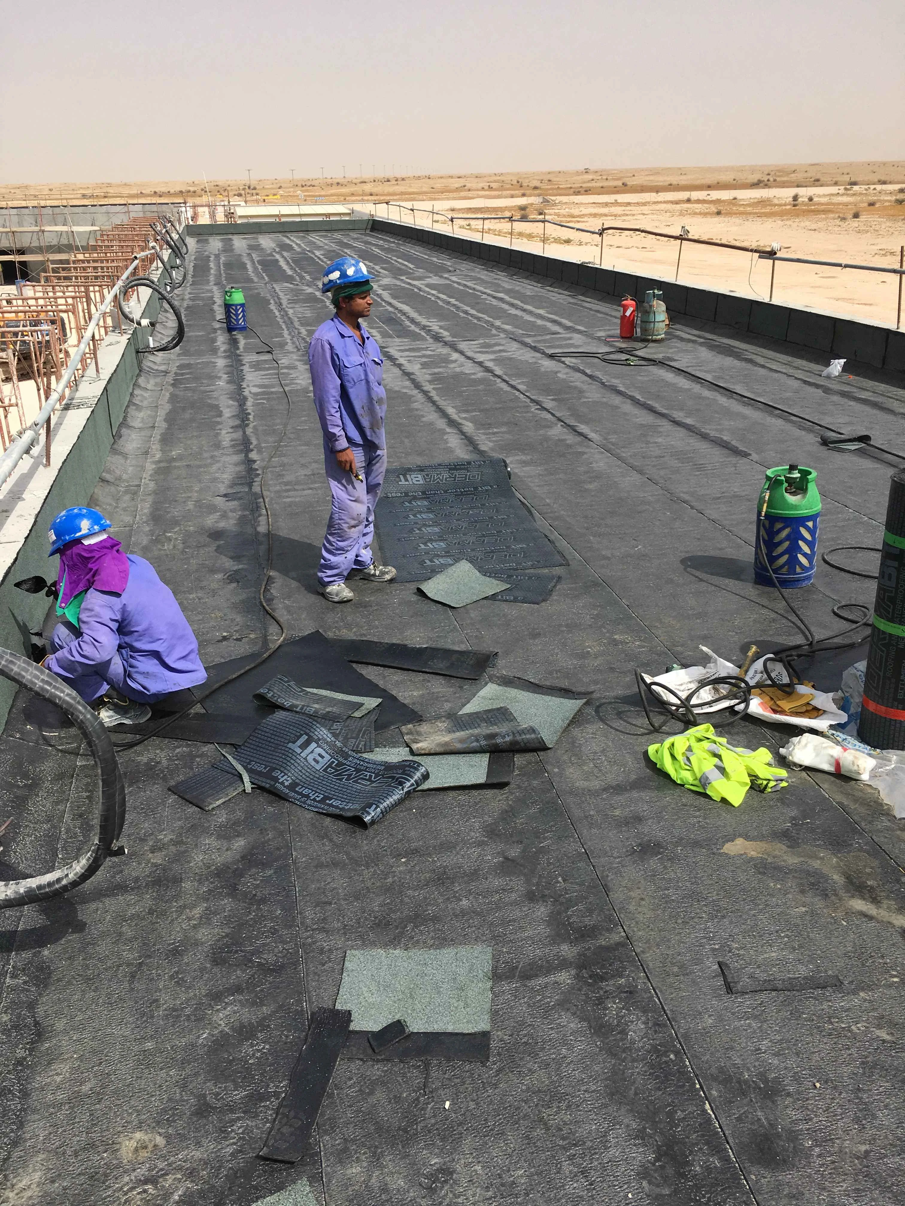 Bituminous Roof Waterproofing at Es’hail Sat in Zaubara, Qatar — preserved image 1 of 6