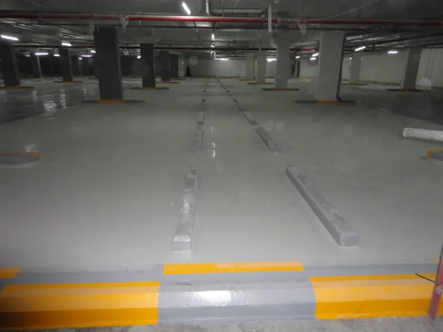 Car Park Epoxy Floor Painting Works at Abdulghani & Cardahi Tower, Dafna, Qatar — preserved image 5 of 6