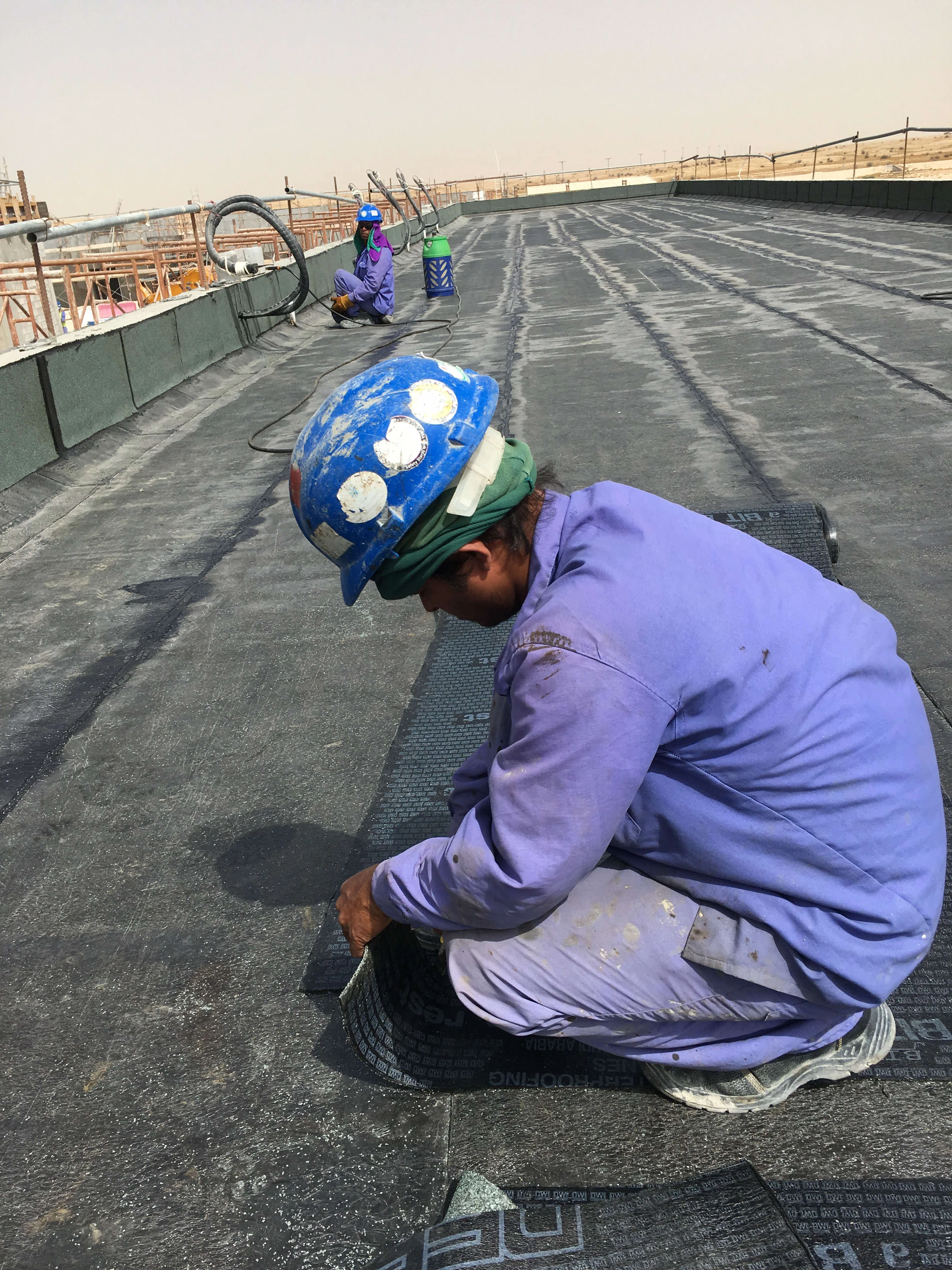 Bituminous Roof Waterproofing at Es’hail Sat in Zaubara, Qatar — preserved image 4 of 6