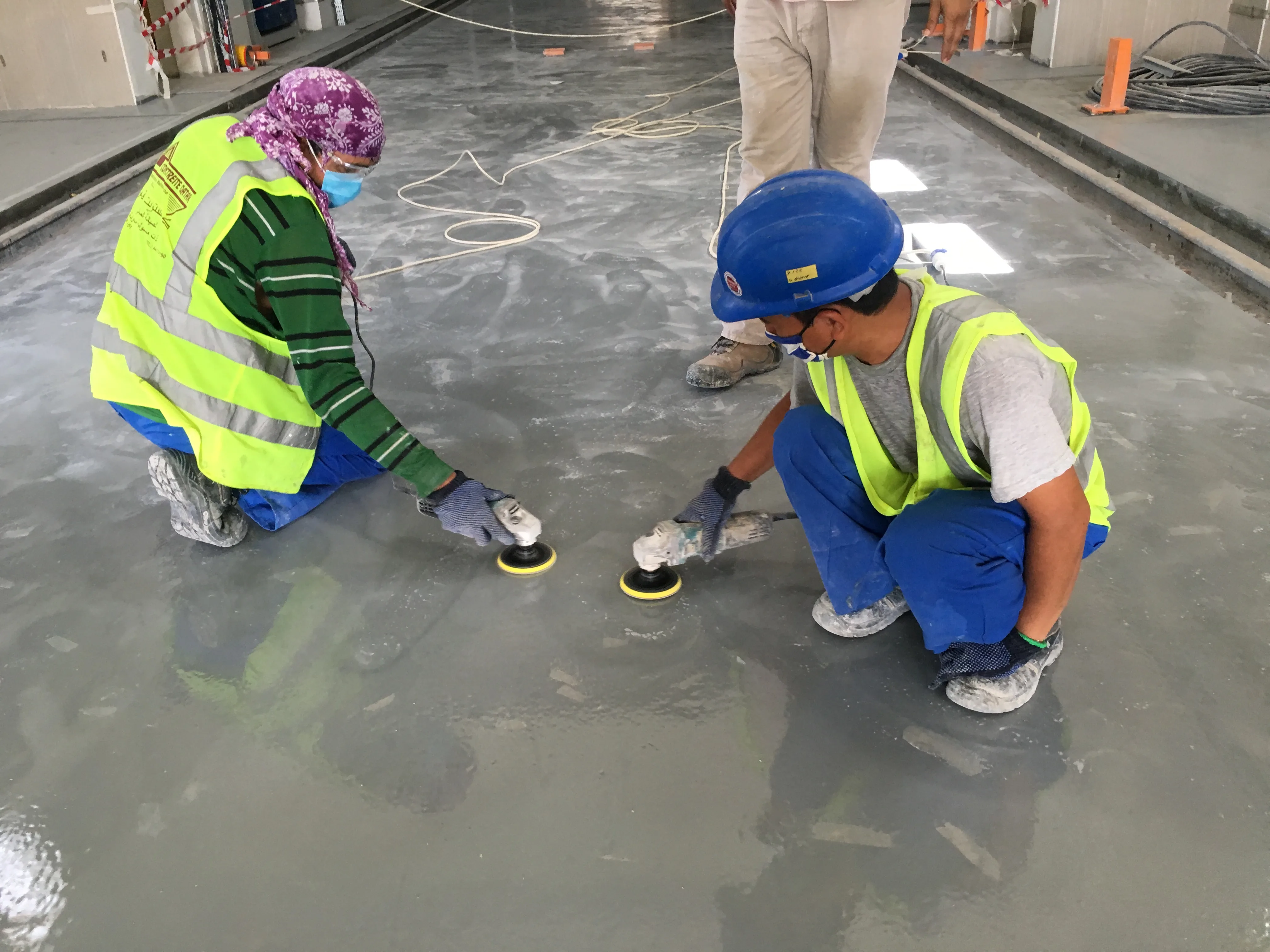 Epoxy Floor Works for Vehicle Inspection System at BuSamra, Qatar — preserved image 2 of 2