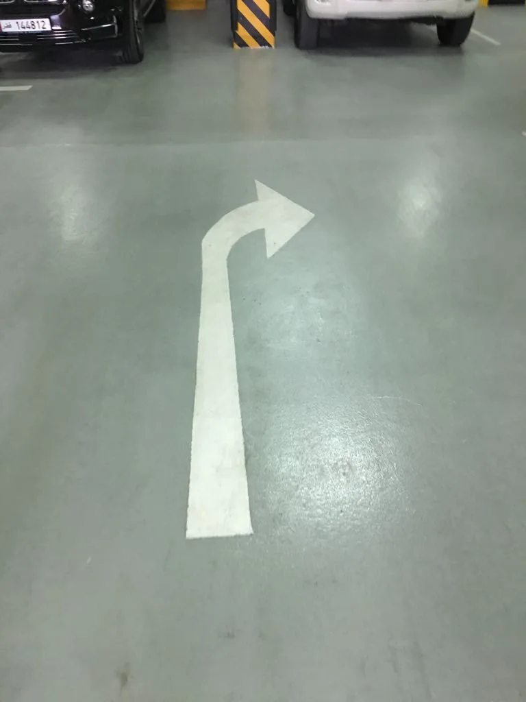 Car Park Epoxy Floor Painting Works at Qatar Development Bank Building A — preserved image 3 of 3