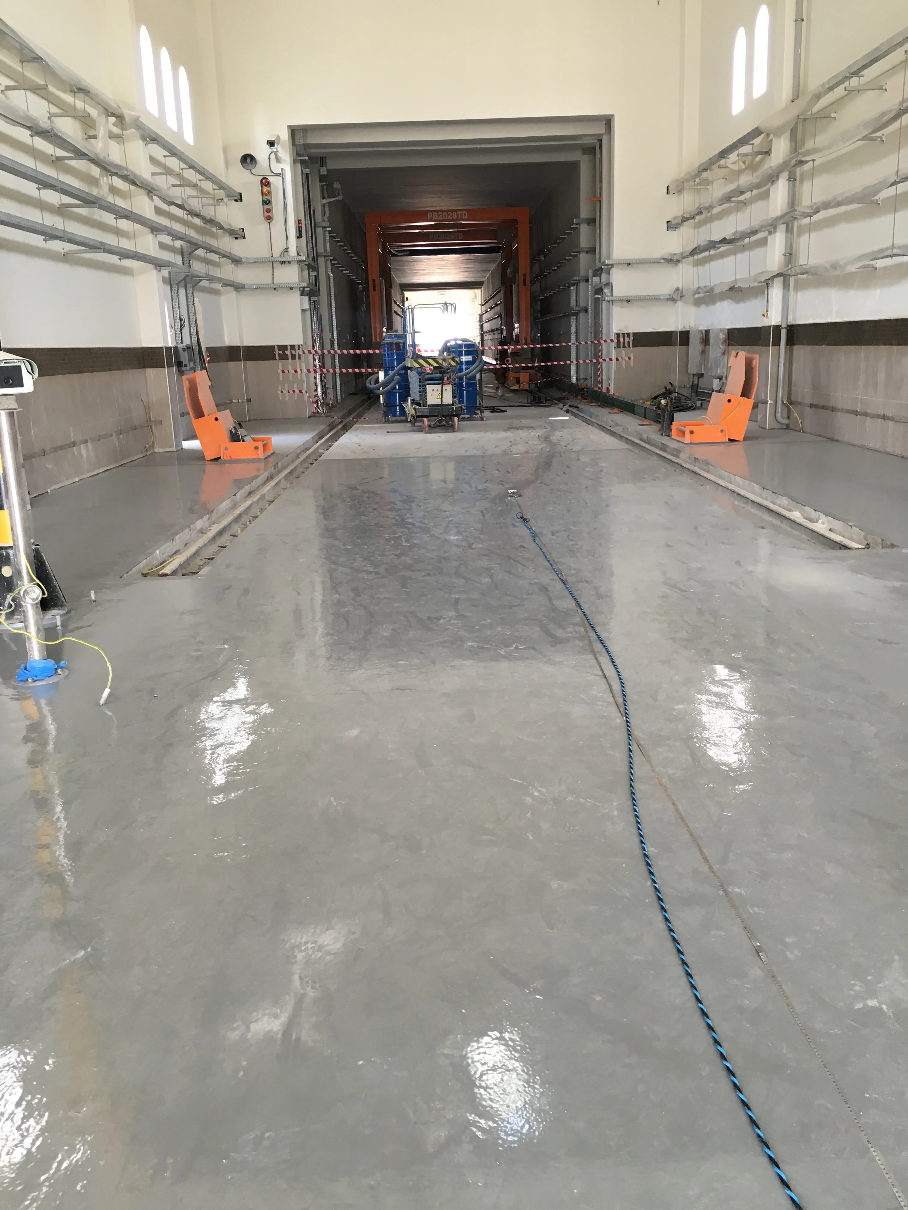Epoxy Floor Works for Vehicle Inspection System at BuSamra, Qatar — preserved image 1 of 2