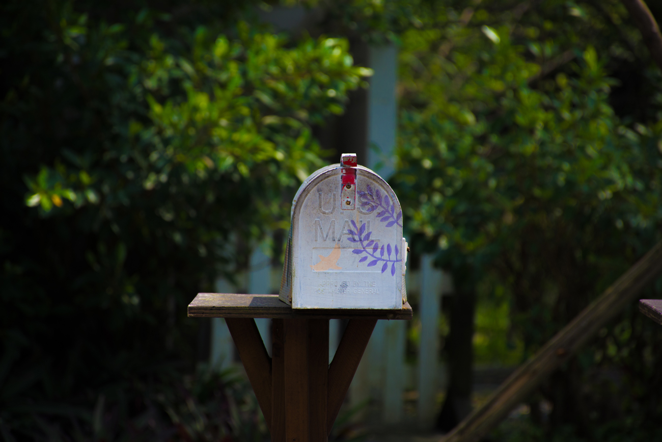Mailbox ready to receive correspondence